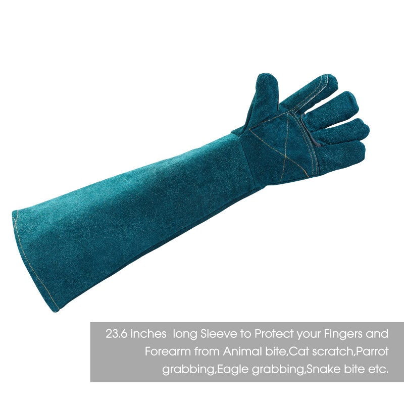 AOWPFVV Animal Handling Gloves Bite Proof Multipurpose Pet Glove for Trips to Vet Grooming Puncture Proof Training Anti-Bite Scratch for Cat Dog Snake Falcon Grabbing Reptile - Image 4